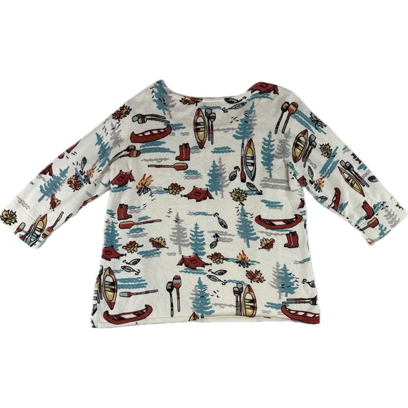 Coldwater‎ Creek Cardigan Womens PXL Outdoors Camping Canoe Fishing 3/4 Sleeve - Picture 8 of 8